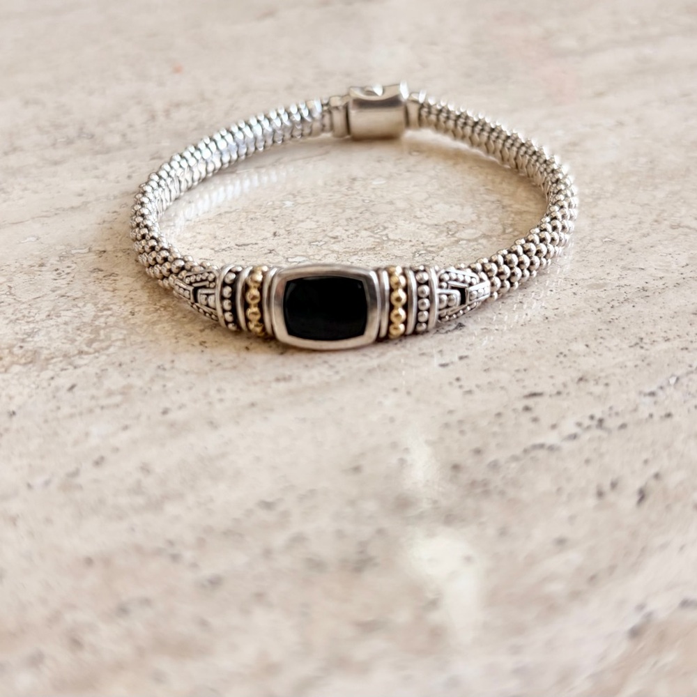 LAGOS RITTENHOUSE Onyx Caviar Bracelet - 6MM